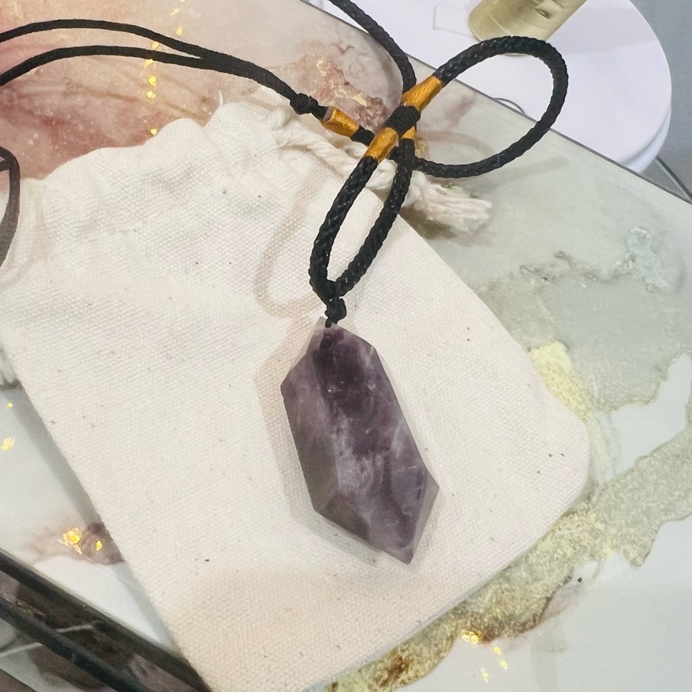 Mindful Souls Amethyst Crystal Necklace